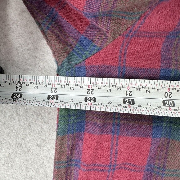 Vintage Walt Disney World Minnie Flannel Nightgown Women's SM Plaid Sleep Wear - Picture 13 of 14